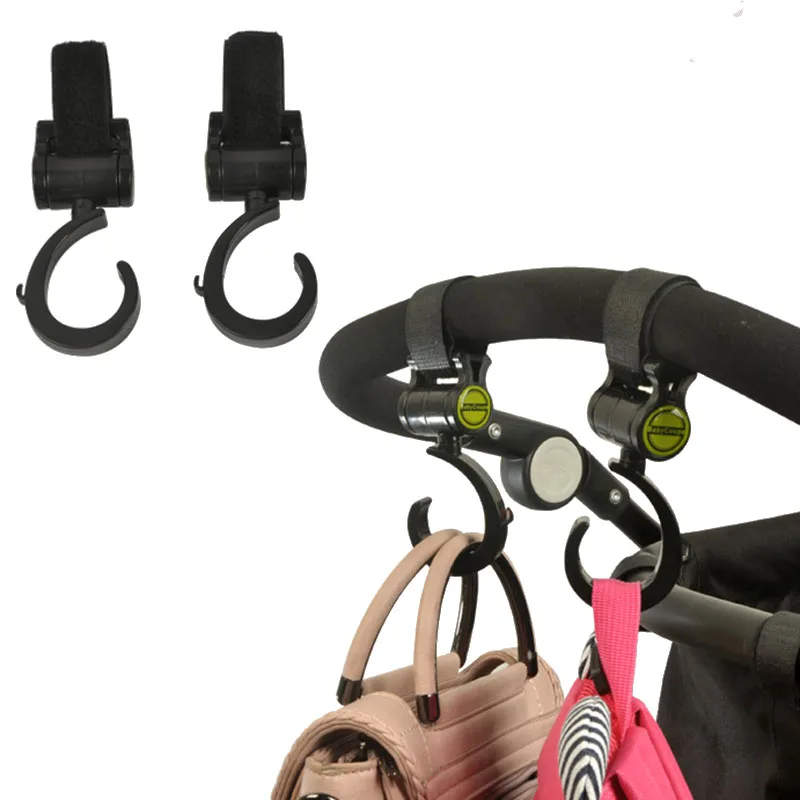 

Baby cart backpack hooks Stroller accessories Trolley hooks 360degrees rotate Stroller hook Suitable for most stroller