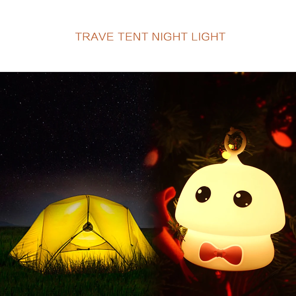 7 Colors LED Night Light Silicone Cartoon Elf Ambient Light Rechargeable Decor Table Lamp for Girl Baby Holiday Gift (21)