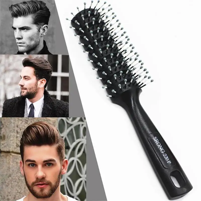 Black Hair Comb Gentle Men Salon Brush Good Quality Tangle Wet & Dry