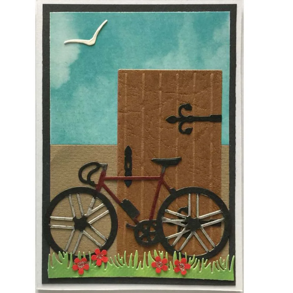 

New Bicycle Dies Cut Metal Cutting Dies Stencils For Scrapbooking Embossing Photo Album Decor Card Making DIY Gift Craft Die Cut