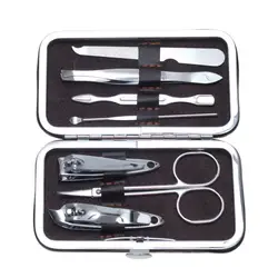 Новый набор для стрижки ногтей, набор для ухода за ногтями, набор для педикюра, ножницы, пинцет, нож, набор маникюрных инструментов