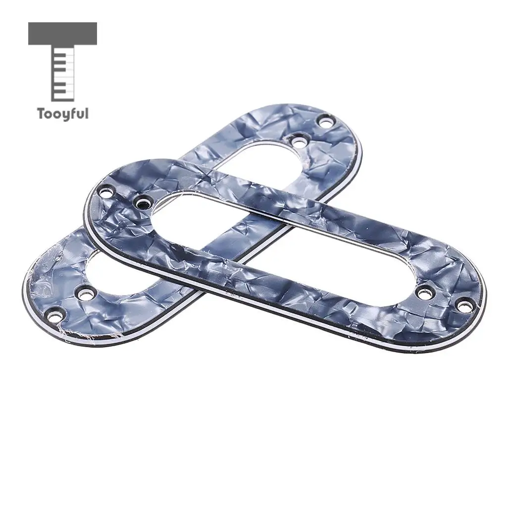 Tooyful 3 Pieces Guitar Single Coil Pickup Mounting Ring for Electric Guitar Parts Accessories