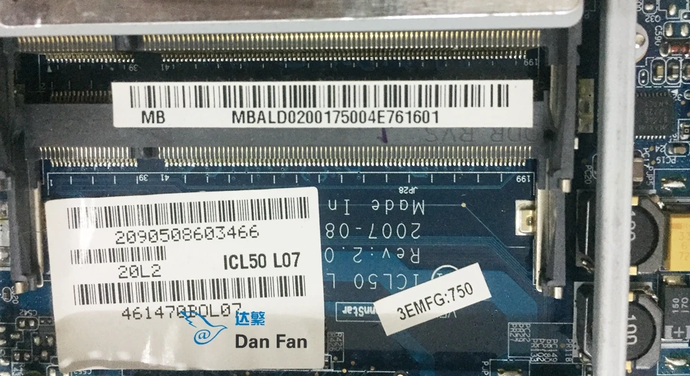 Материнская плата для ноутбука ACER Aspire 5315 5715 5315Z 5715Z модель ICL50 системная 100%