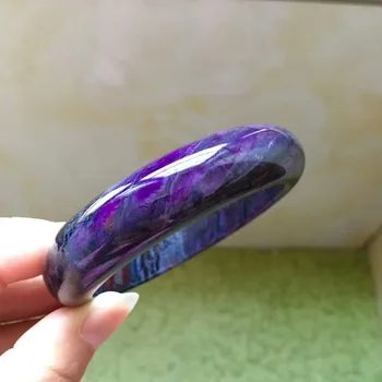 

Genuine Natural Sugilite Purple Gemstone Bangle Woman Bracelet Inner Diameter 60mm AAAAA 16x9mm Drop Shipping
