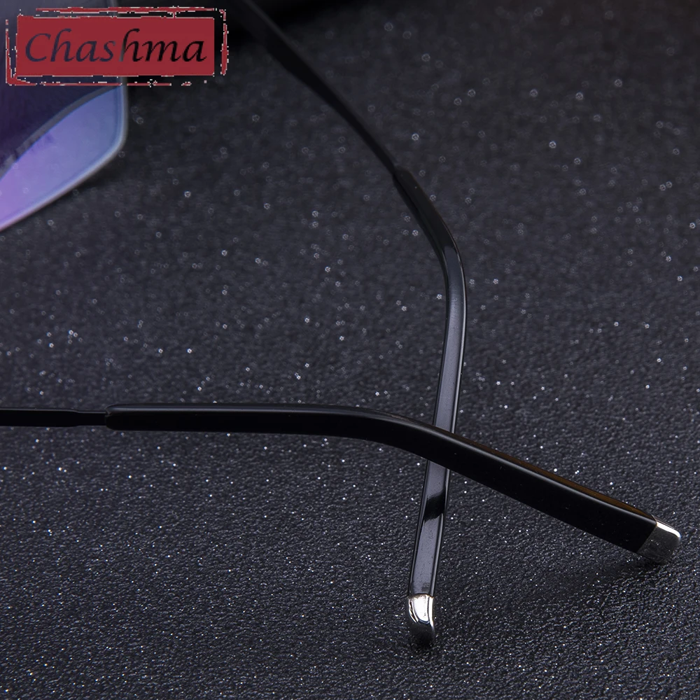 Мужские Полуободковые оптические очки Chashma брендовые модные из сплава с оправой