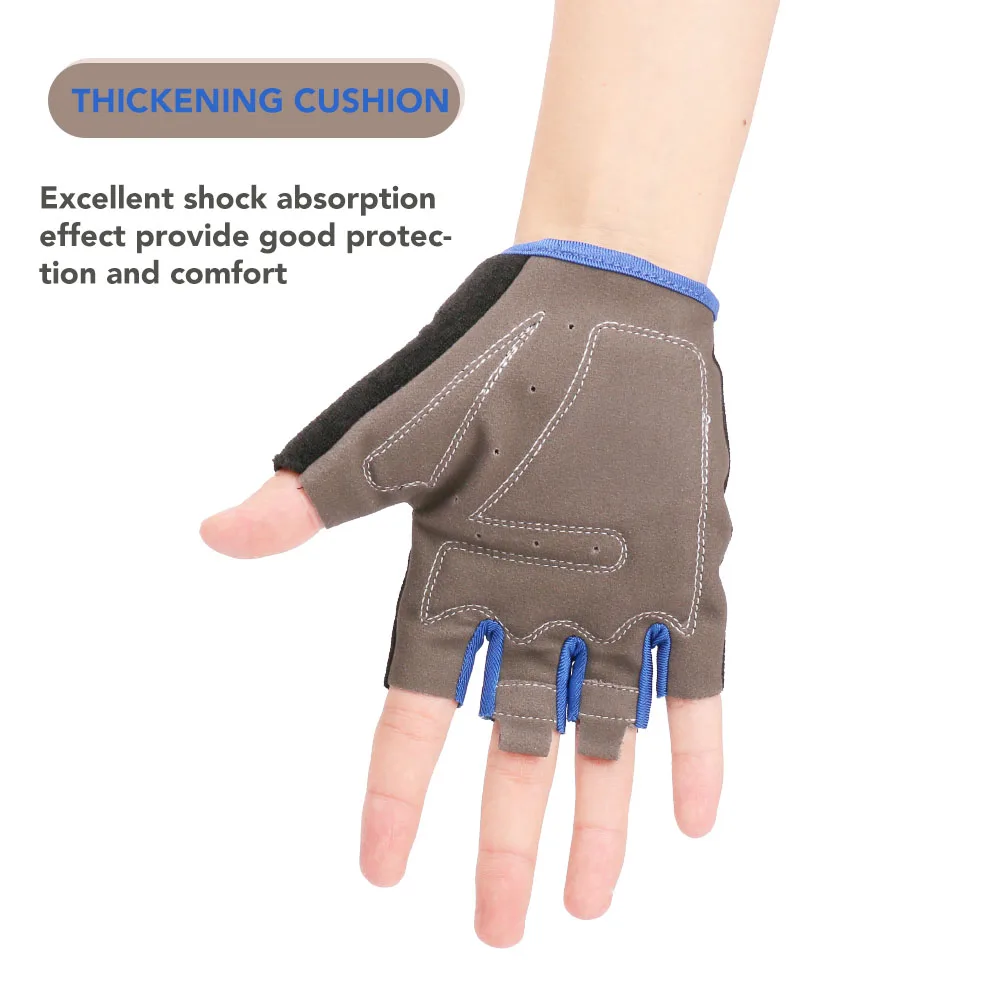 Half Finger Cycling Bike Gloves with Absorbing Sweat Design for Men and Women Bicycle Riding Outdoor Sports Accessories Half Finger Cycling Bike Gloves with Absorbing Sweat Design for Men and Women Bicycle Riding Outdoor Sports Accessories