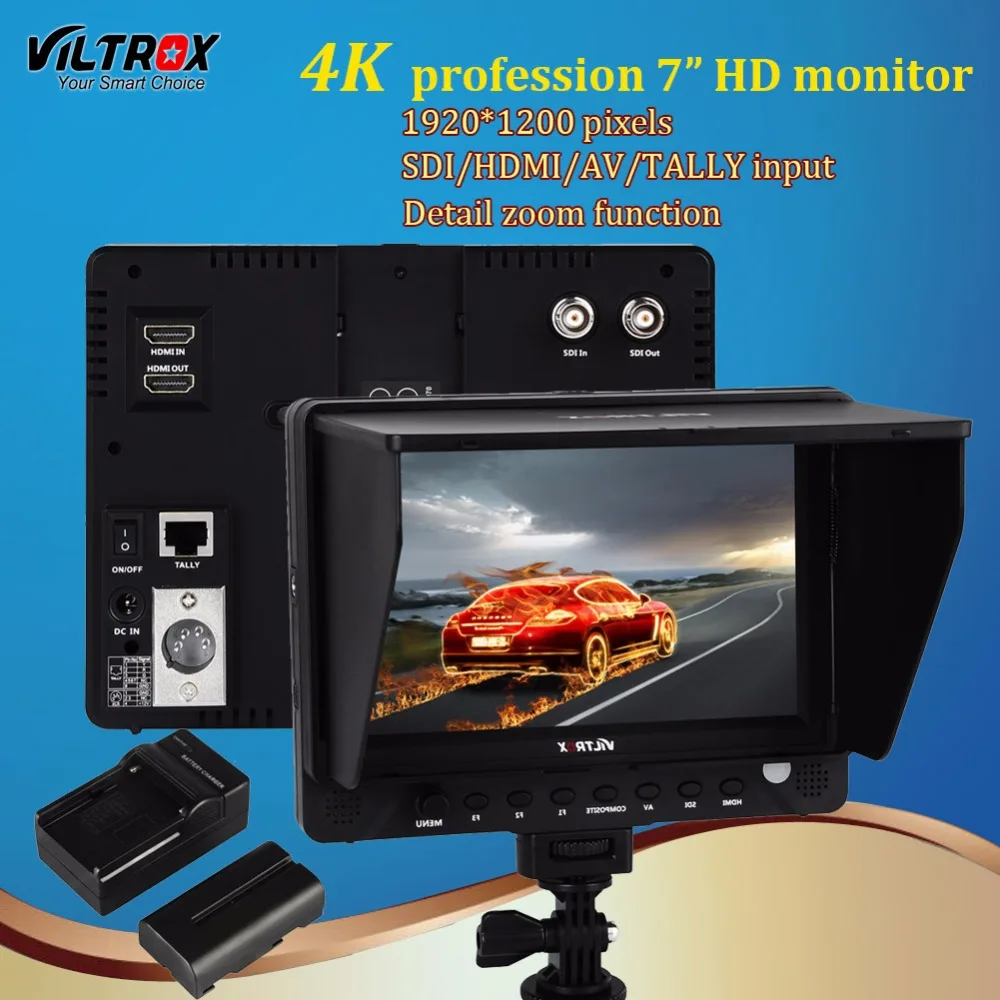 Viltrox DC-70PRO 7 Inch Field Monitor HD Camera Video 4K Monitor HDMI SDI AV Input 1920x1200 for Canon Nikon Pentax Sony DSLR Viltrox DC-70PRO 7 Inch Field Monitor HD Camera Video 4K Monitor HDMI SDI AV Input 1920x1200 for Canon Nikon Pentax Sony DSLR