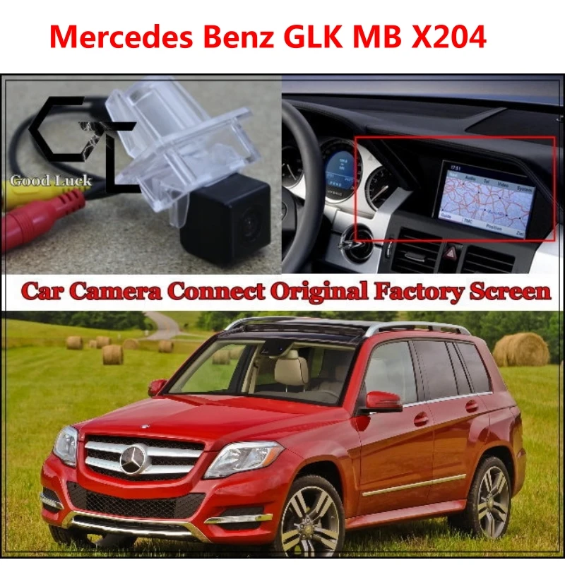 Автомобиль Камера для Mercedes Benz GLK MB X204 подключен с оригинальной Экран/Мониторы вид сзади до Камера оригинальный автомобиль Экран