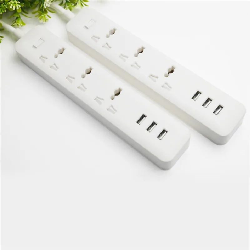 2018 New Original Power Strip Smart Home Electronics Fast Charging 3 USB 2.0 Interface Extension Socket Plug with EU US Adapter