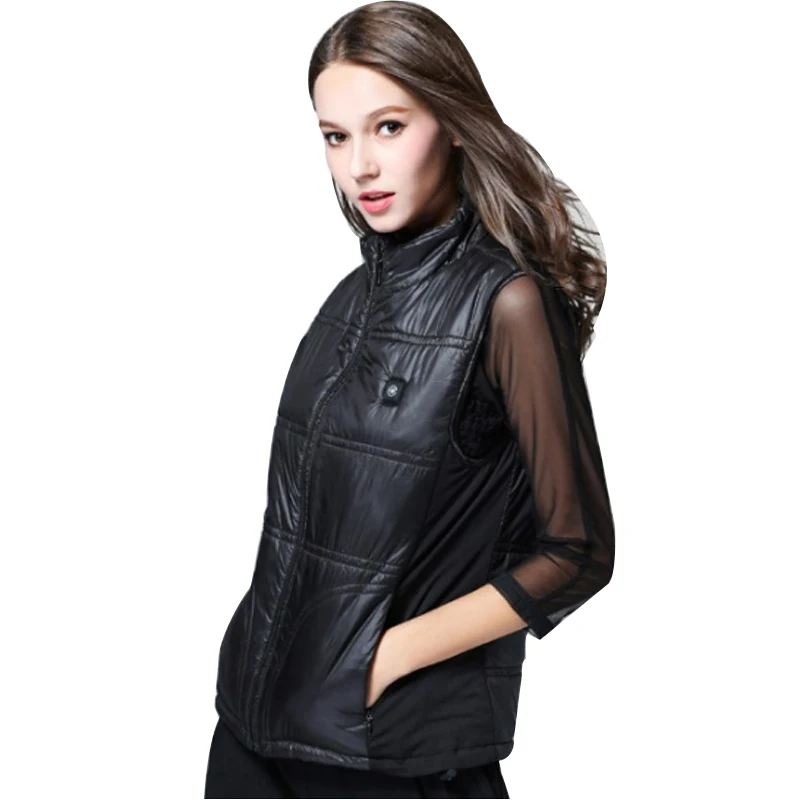 

USB Electric Heating Vest 3 Temperature Settings Heated Vest Fast-heated Warm Outdoor Clothes Skiing Camping Hiking Vest