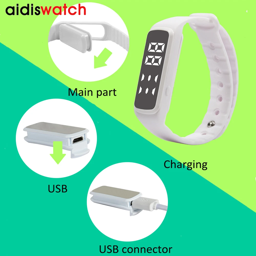 

Addies Luxury Brand Watch Student smart bracelet 3D multi-function electronic bracelet wristwatch fashion LED Relogio Femininos