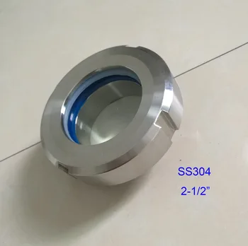 

SS304 Stainless Steel 2-1/2",63mm Sanitary Welding Type Union Sight Glass