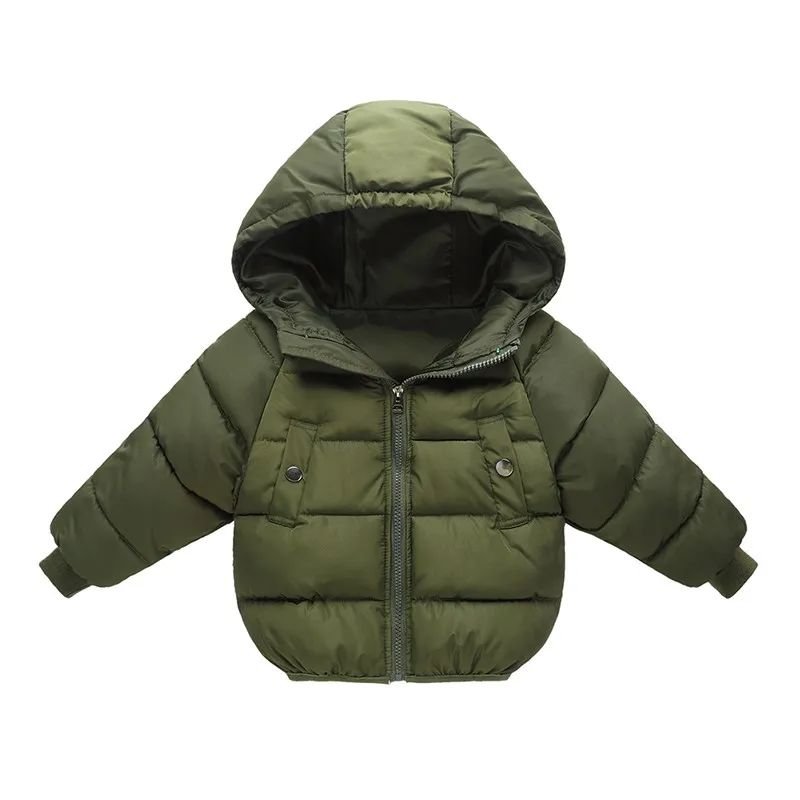 

Baby Boys Jacket Autumn Winter Jacket Coat Kids Warm Thick Hooded Children Outerwear Coat Toddler Girl Boy Clothing 4Colors 1-5Y