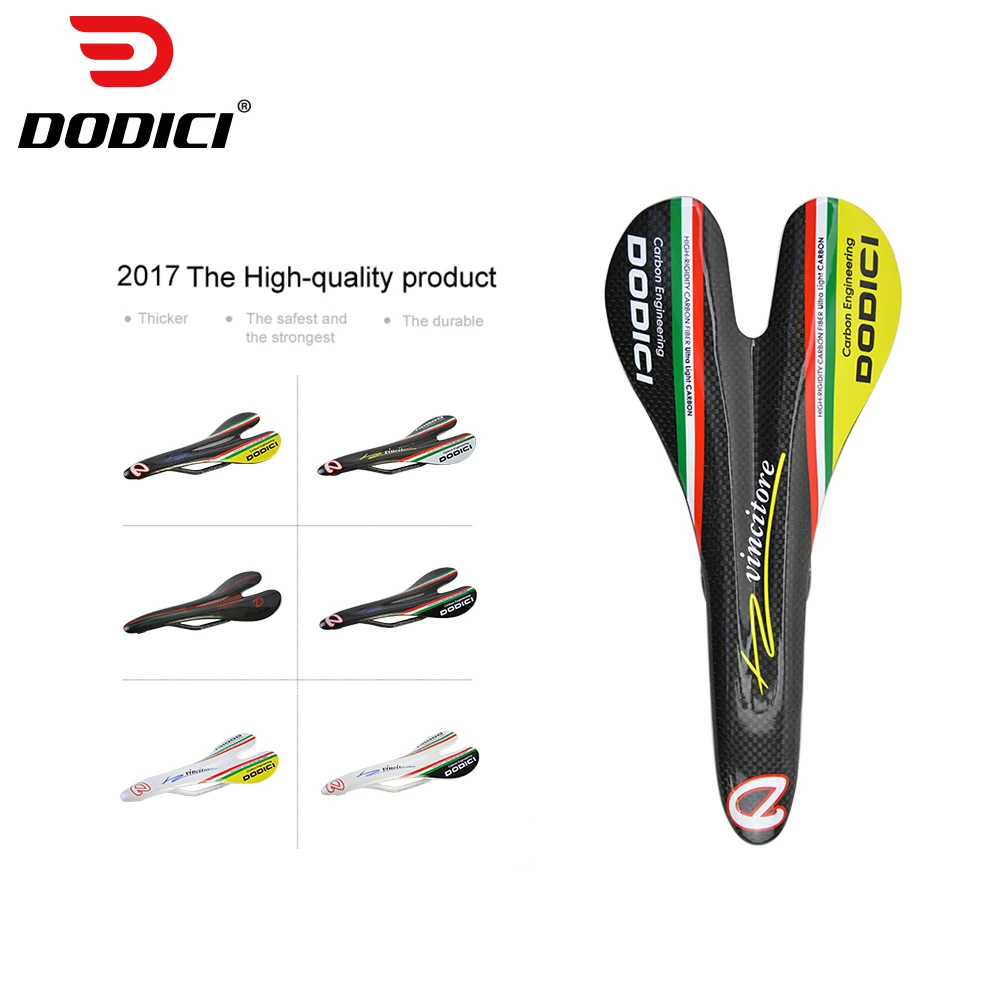 

DODICI New Italy Road Bike Carbon Saddle Mountain Bicycle Carbon Fiber Saddle MTB Front seat saddle Cycling Saddle Parts 7*9mm