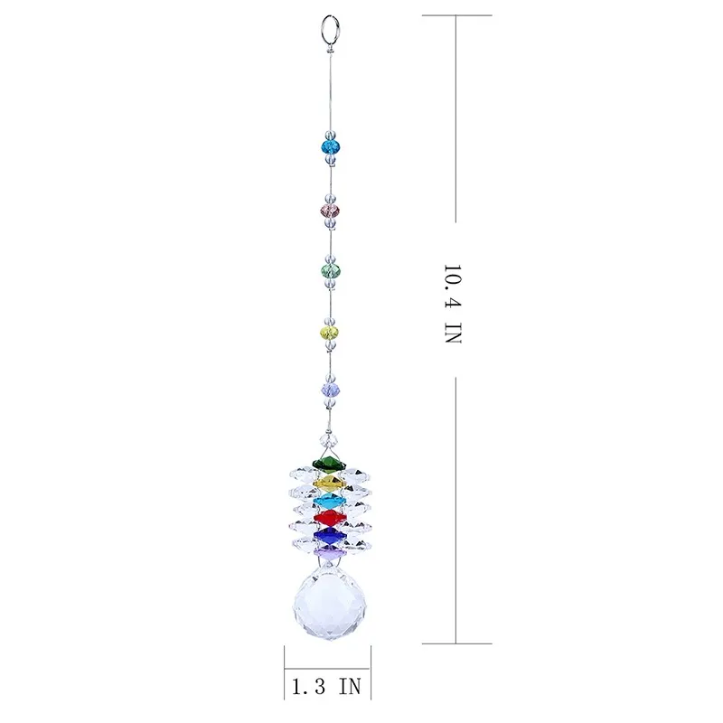 H& D чакра Suncatcher подвесная люстра хрустальный шар призмы фэншуй Радужная Подвеска Коллекция производитель домашний Декор автомобиля Шарм