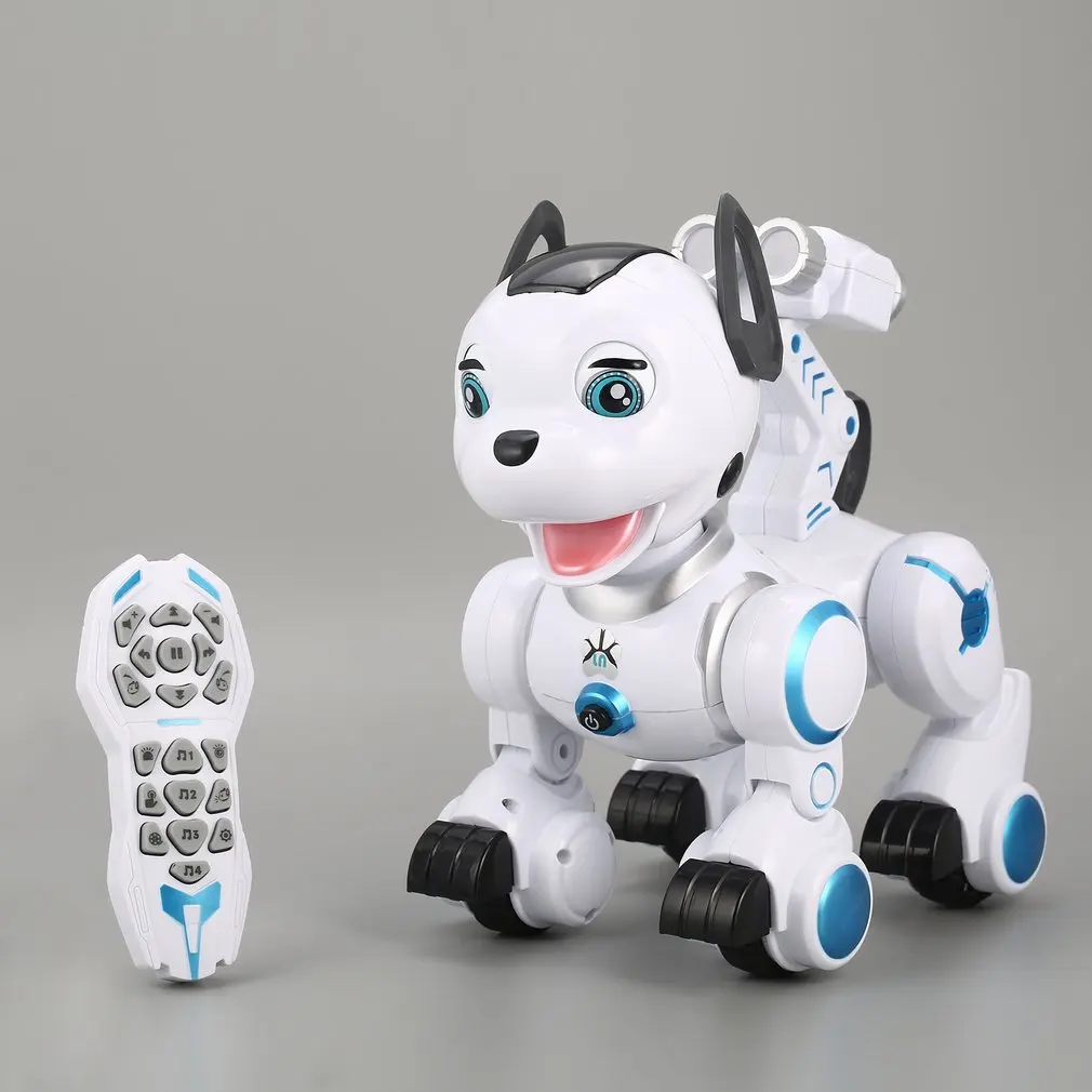 

K10 Smart RC Dog Model Toys Dance Head Spin Blink Patrol RC Remote Control intelligent Robot Dog Electronic Pet Toys Kids Gift