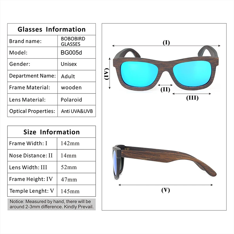Simple Style Bamboo Sunglasses Women bobobird (22)