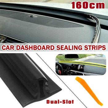 

Autoleader Rubber 160cm Black Car Dashboard Sealing Strips Styling Stickers Universal Auto Sealants Interior Accessories