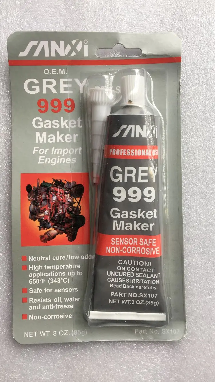 

2 x Abro GREY 999 RTV Silicone Instant Gasket Maker Sealant Adhesive Sensor Safe