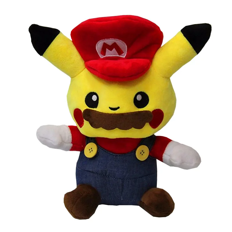 mario pikachu plush