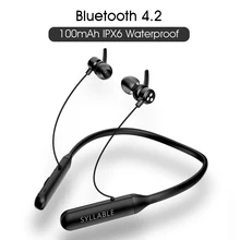 SYLLABLE Q3 регулятор громкости bluetooth наушники Поддержка apt-x беспроводной V4.2 стерео объемный звук Bluetooth гарнитура 100 мАч