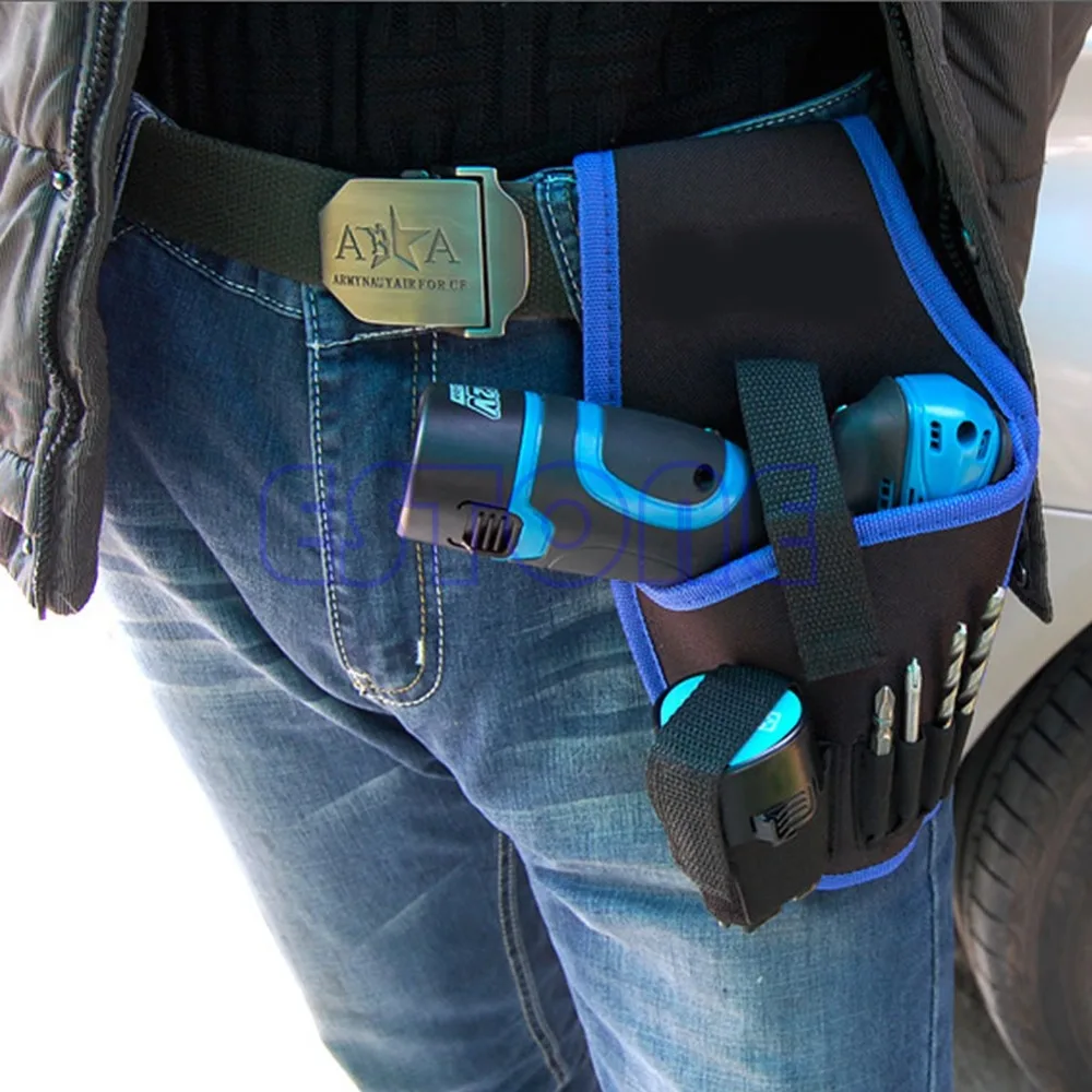 Bolsa portabrocas Holst, herramienta inalámbrica para taladro de 12v, bolsa de herramientas de cintura