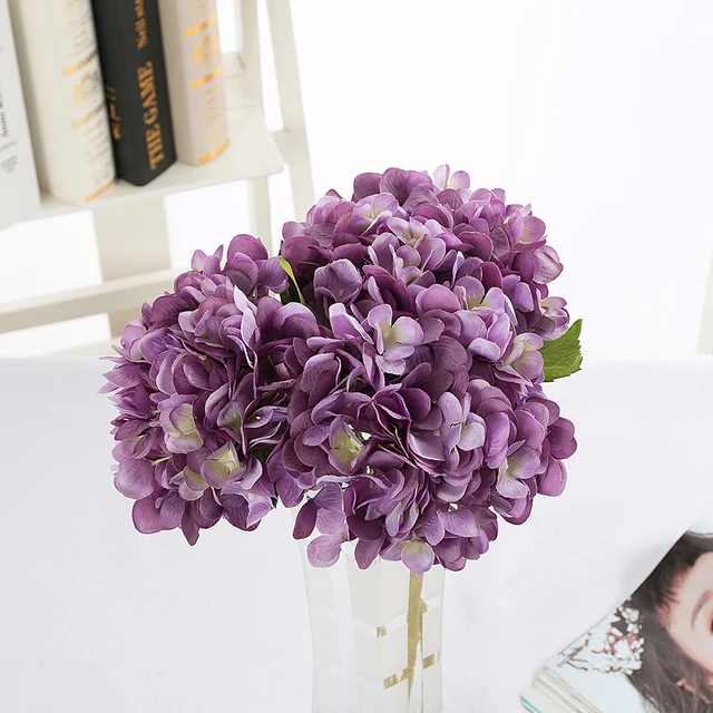 Zonaflor 2 Pcslot Soie Hortensia Fleurs Moderne Décor à La Maison De Soie Artificielle Fleurs Populaires De Mariage Mariée Bouquet Pour La Fête