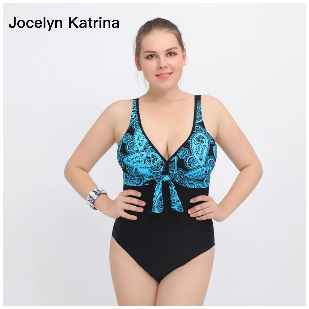 

Plus Size Swimwear Women 2017 One Piece Swimsuit Large Size One-piece Suits Super Female Beach Wear Bathing Suit Maillot