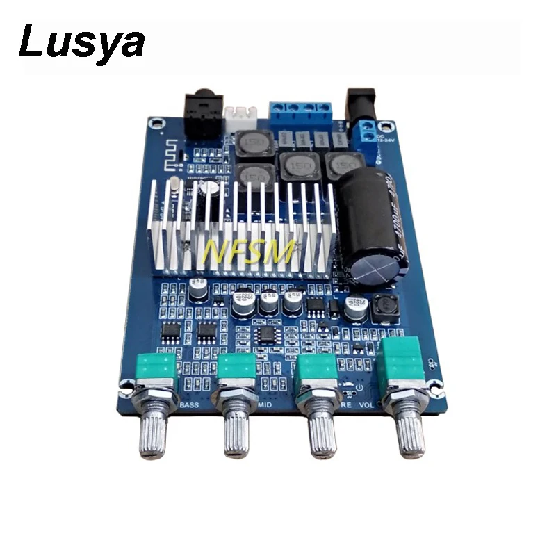 

TPA3116 Bluetooth 4.2 High Power 50W+50W 2.0 Dual Channel 12-24V Finished Board with Tuning Digital Power Amplifier Board T0809