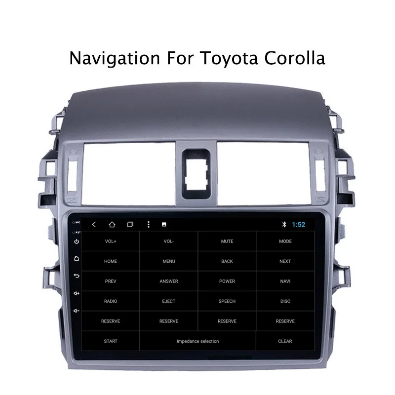Top NAVITOPIA 9inch 2G RAM 32G ROM Android 8.1 Car Multimedia GPS Navigation for Toyota Corolla 2007 2008 2009 2010 2011 2012 2013 7