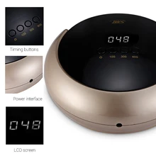 Сушилка для ногтей Monika, умный сенсорный светодиодный светильник для всех лаков для ногтей, быстро сохнет УФ-лампа, инфракрасный датчик, 4 таймера, машинка для ногтей