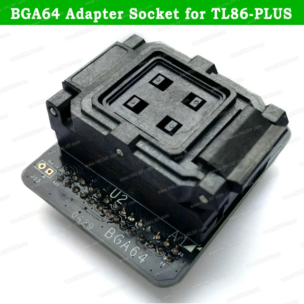

BGA64 Adapter Socket for NOR Nand ProMan TL86_PLUS Programmer1.0mm Adapter 11*13mm