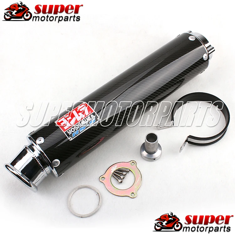 Motorcycle Exhaust Pipe Slip-on REAL Carbon Fiber Yoshimura WR'S For Honda CB400 CBR400 CB-1 CB400 VTEC CBR250 motorcycle front fender mudguard for honda cb400 vtec 1 2 3 4