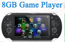 Hot sale! Handheld Game mp5 mp3 mp4 Player With Dual Joystick Camera FM TV-Out Portable shock Game Console 8GB