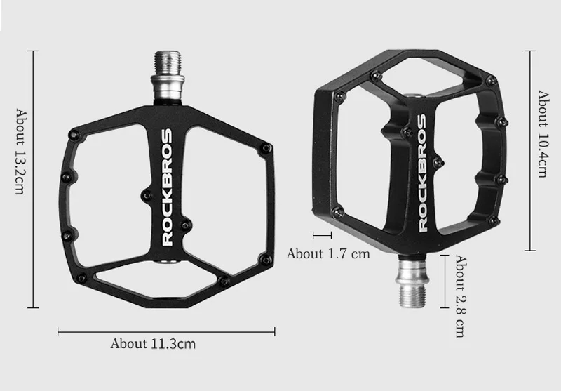 ROCKBROS педали для велосипеда из алюминиевого сплава, ультралегкие, ширина 104 мм, герметичные, 3 подшипника, педали для горного велосипеда, Аксессуары для велосипеда