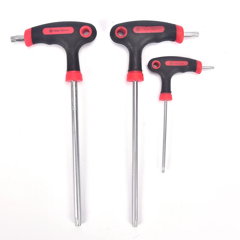T10/T30/T40 T Handle Grip Torx&Hex Allen Key Screwdriver Driver Tool Drop Shipin Screwdriver