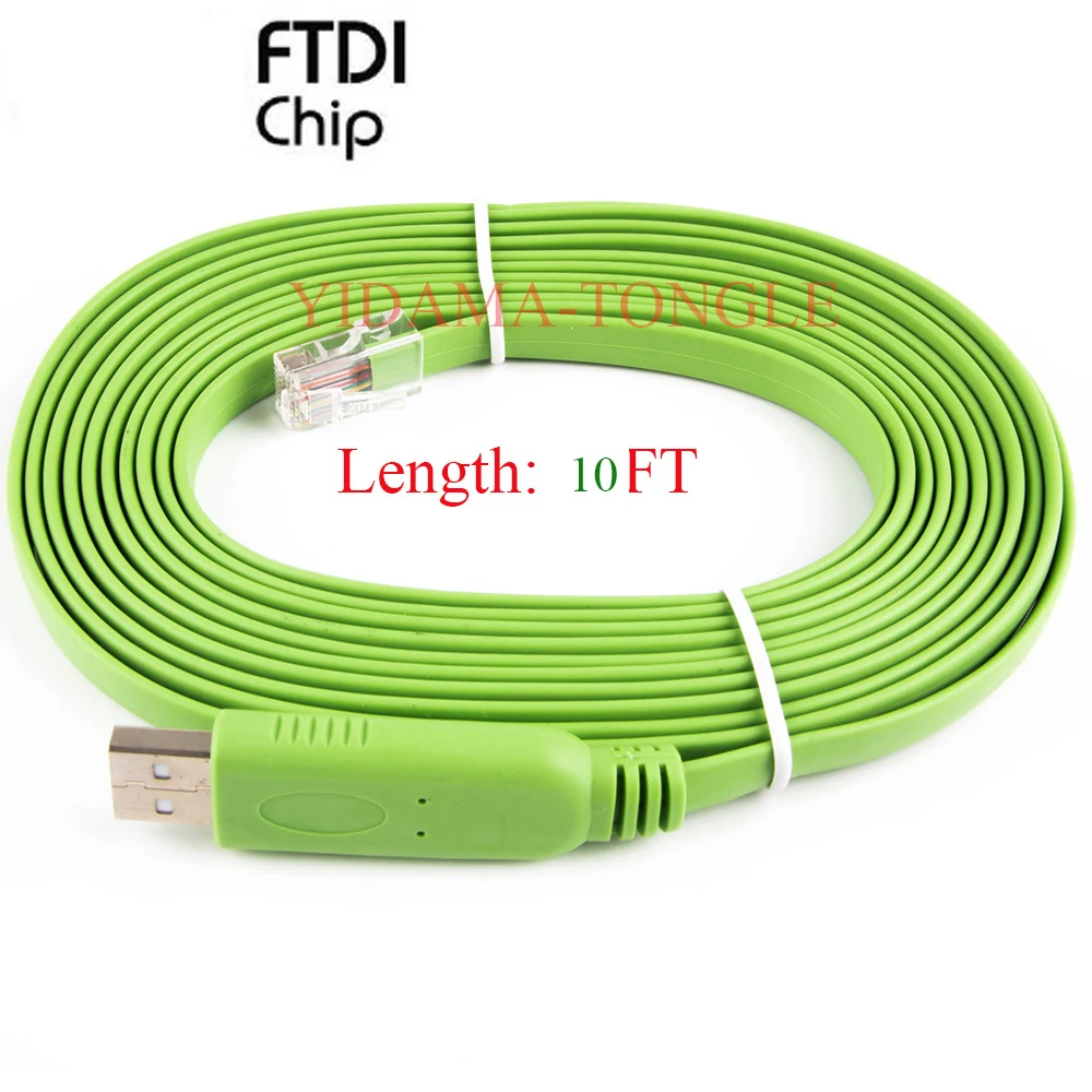 Ftdi-serial Adapter Converter Console Cabo Fit para Cisco Router Suporte Rollover Usb Rj45 Rs232 Win7 10 11 - Imagem 5