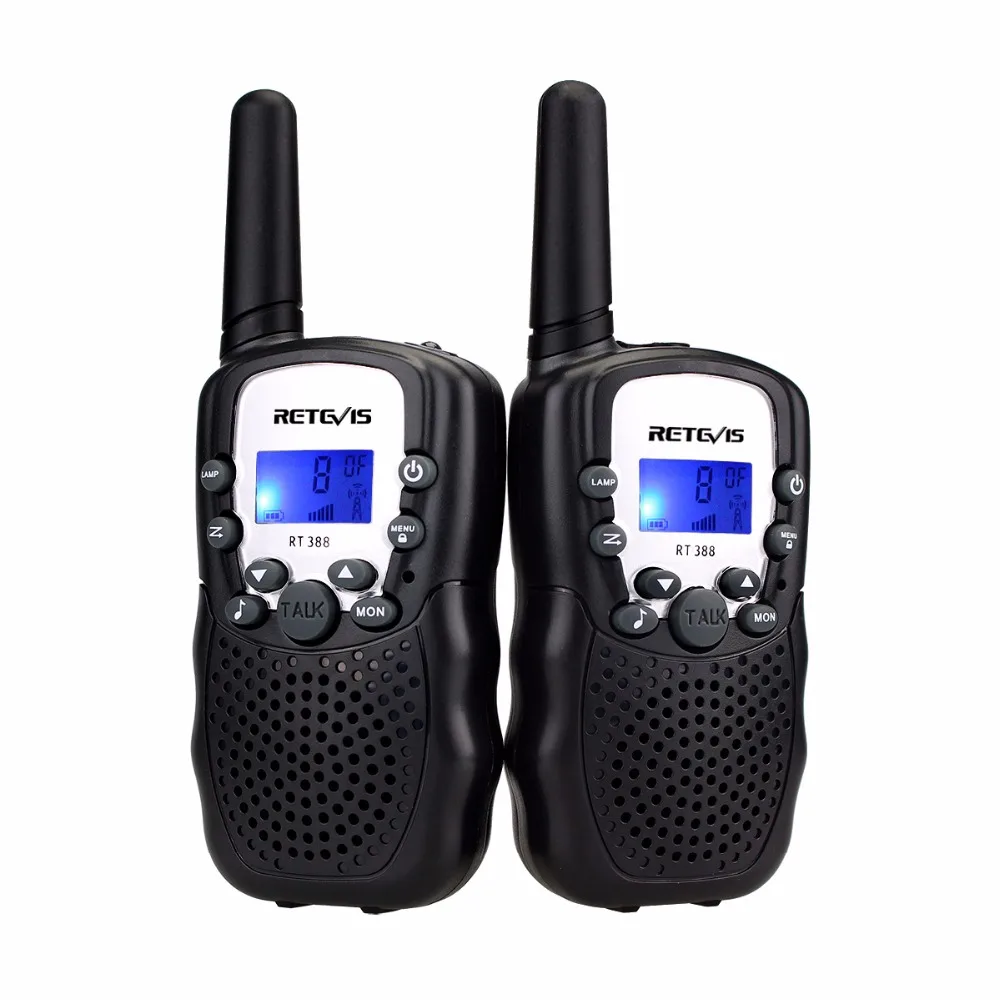 A pair Mini Walkie Talkie Kids Radio Retevis RT388 RT-388 0.5W UHF PMR Frequency Portable Two Way Radio Gift A7027B