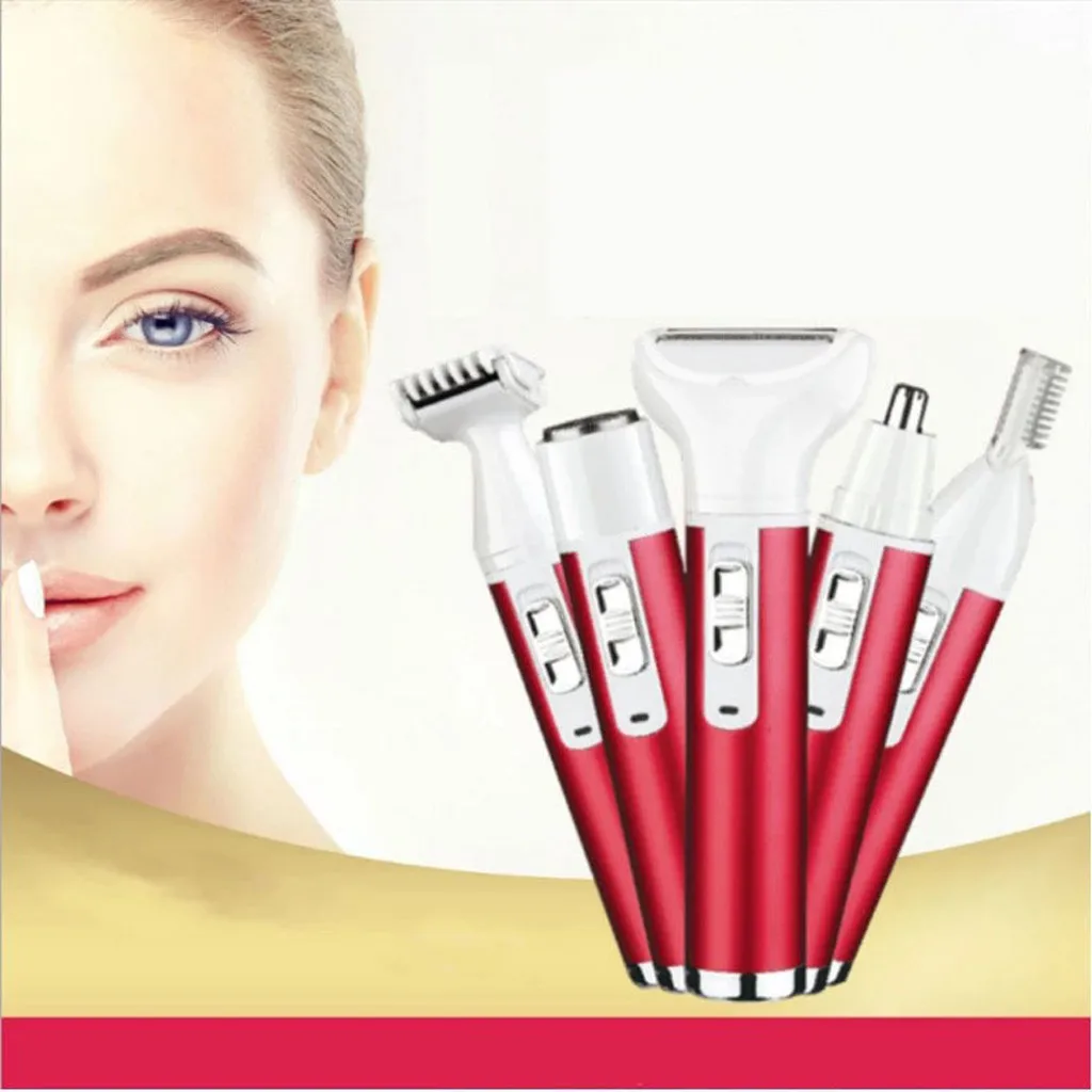 

Hair Removal Machine Electric 5-in-1 Multi-Function Hair Removal Bikini Trimmer Shaving Machine Women Hair Removal Rechargeable