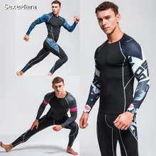 Новинка, мужские Леггинсы для спортзала, одежда для фитнеса, кальсоны, одежда для бега, одежда для бега, компрессионное термо нижнее белье, спортивные костюмы для мужчин