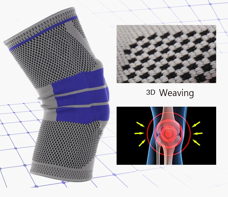 Защита спортивной безопасности колена эластичный нейлоновый спортивный компрессионный баскетбольный наколенник волейбольное защитное снаряжение