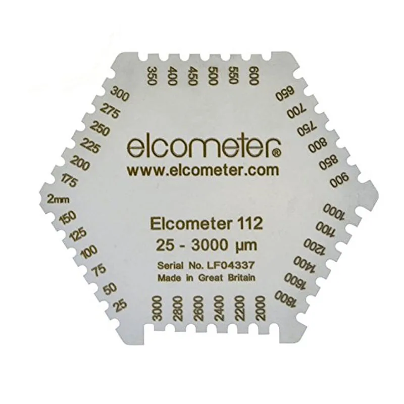 

HOT Sale WET FILM COMB aluminum wet diaphragm comb wet film thickness gauge 25-3000um Measuring Tool High Quality