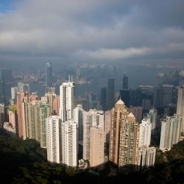 View From The Peak  Hong Kong  China Poster Print by Julie Eggers DanitaDelimont (38 x 25)