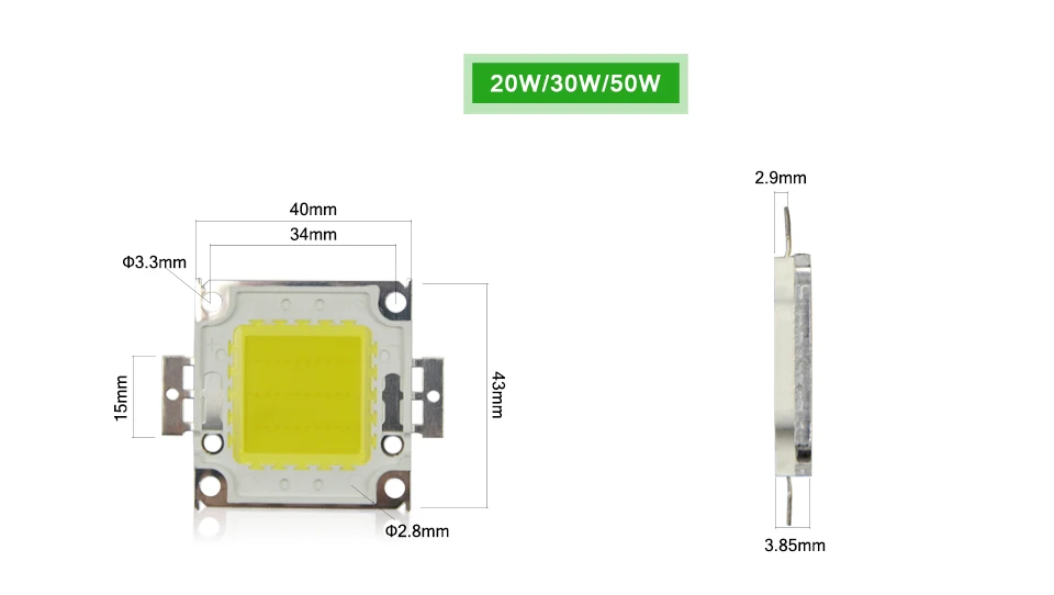 10 W 20-28 V светодиодный чип 20 Вт 30 Вт 50 Вт 30-36 V Полный ватт интегрированный чип для Светодиодный потолочный светильник освещения светодиодный Светодиодный прожектор чипы