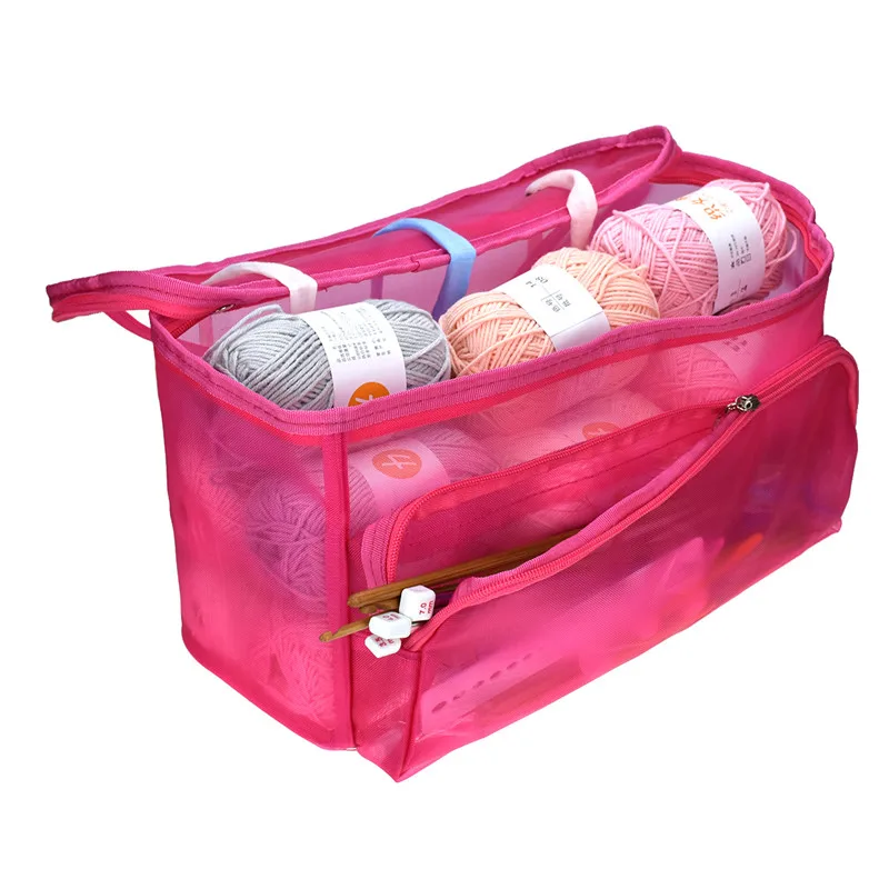 Yarn Storage Bag Portable Tote Easy to Crochet and Knitting Organization Storage for Accessories Household Knitting Bag For Mom (12)