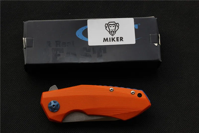 MIKER высокое качество ZT0456 складной нож, лезвие: D2(пятно), ручка Jade G10, Открытый Кемпинг Охота ручные инструменты