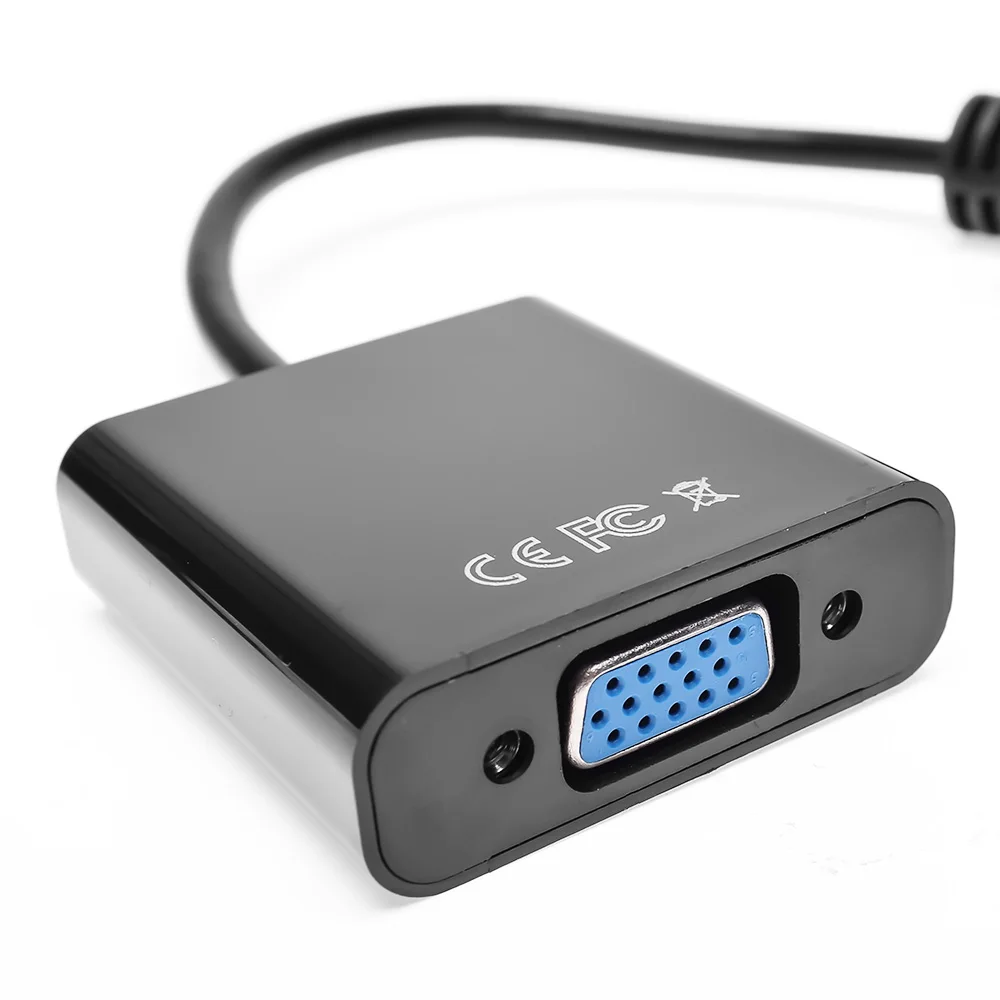 1080P кабель конвертер для ТВ HDMI 24 + 1 в VGA HD ПК карт|tv converter|converter cablemonitor cable |