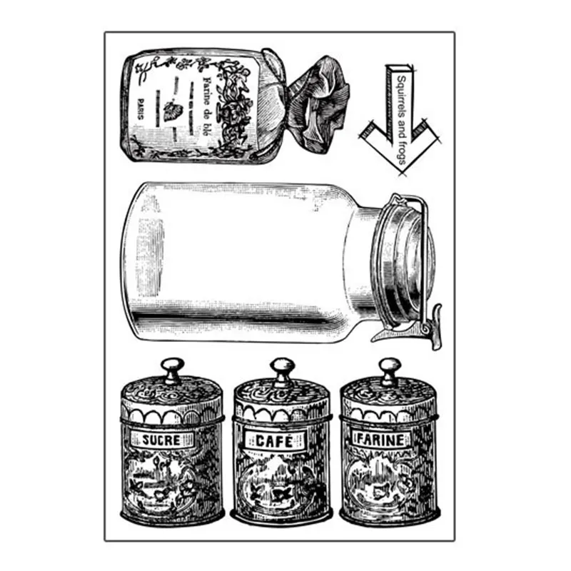

Glass bottle silicone transparent Clear Stamps for scrapbook DIY Photo album Rubber Stamps