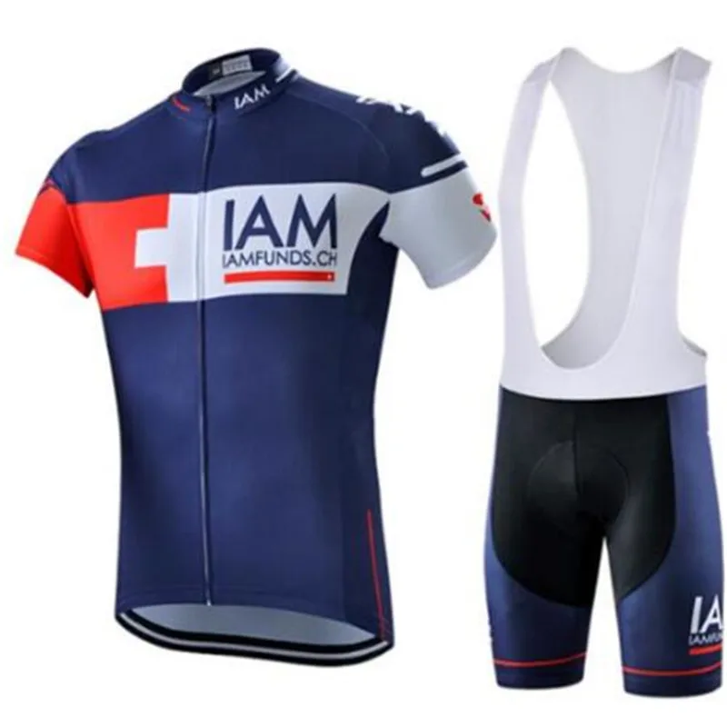 

Tour De France Blue Team IAM Pro Cycling Jersey 9D Gel Pad Bike Shorts Set Ropa Ciclismo Summer Bicycling Maillot Wear 2019