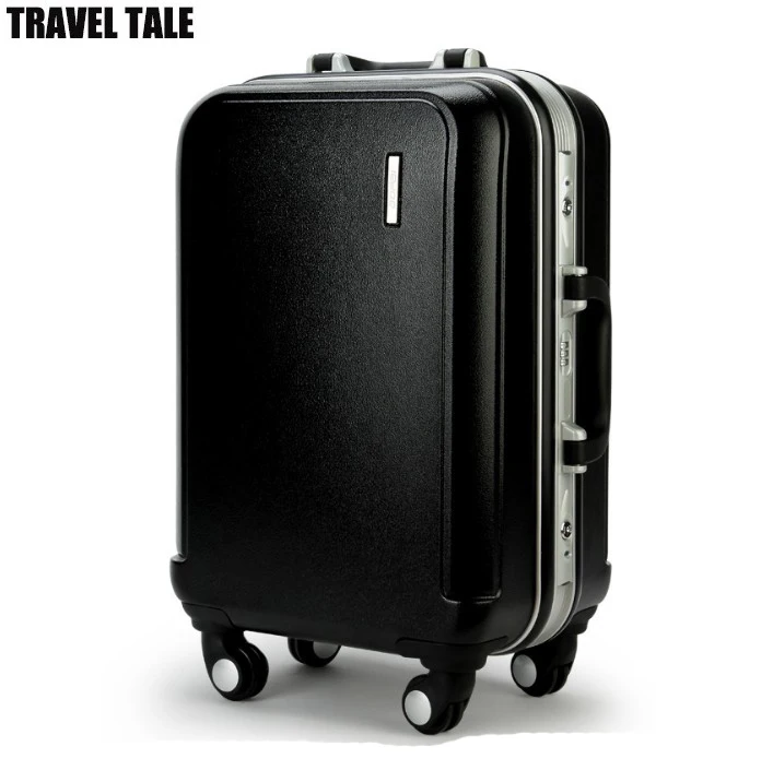 TRAVEL TALE Aluminum frame trolley travel luggage hard side cabine luggage abs men suitcase solid color